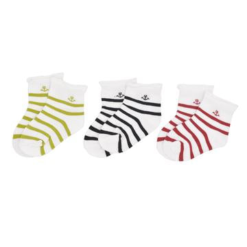 3-Pack Striped Socks